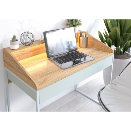 Biurko Finka z oświetleniem / Jesion Górski 110 cm