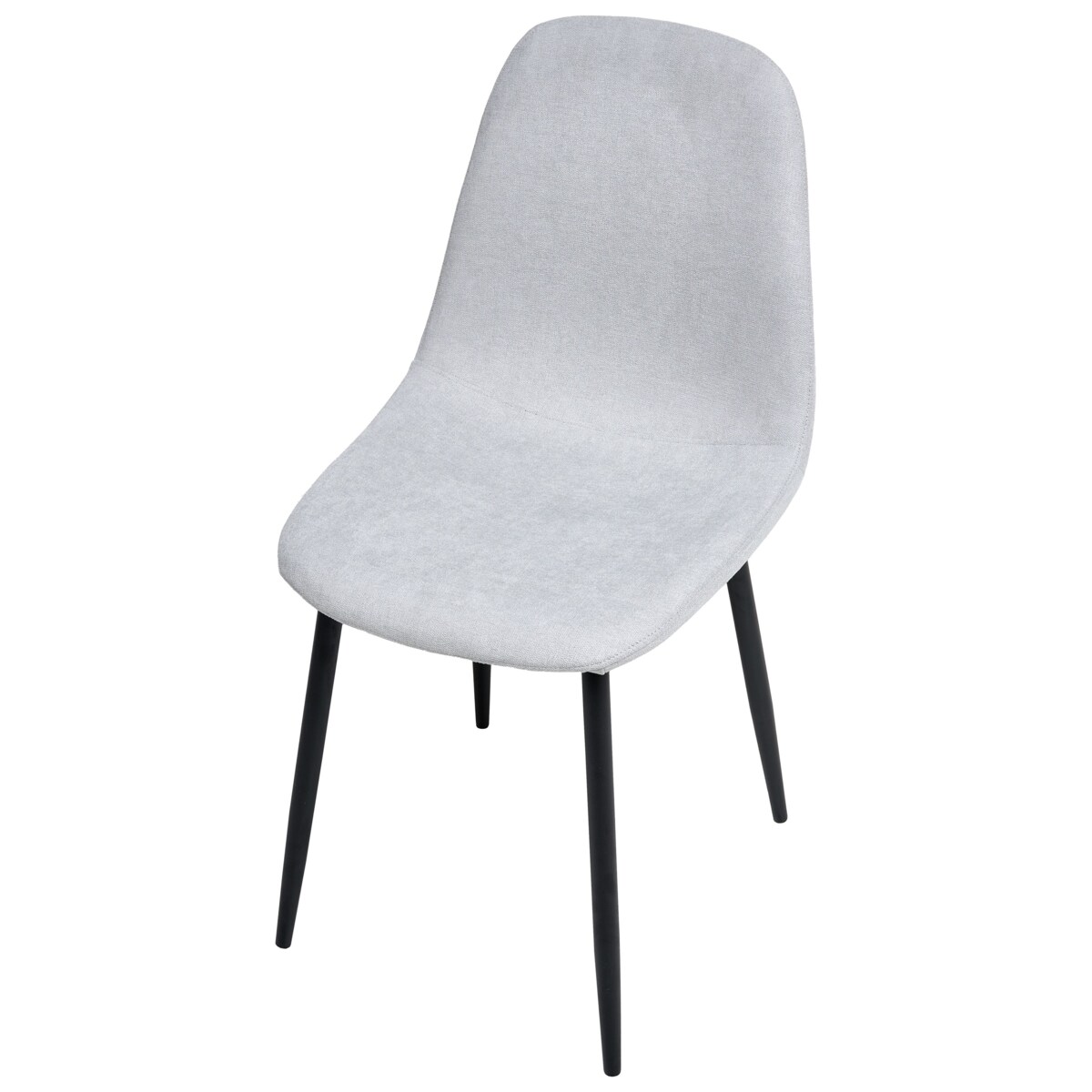 Zestaw 4 krzeseł do jadalni CRANDALL Jasnoszary