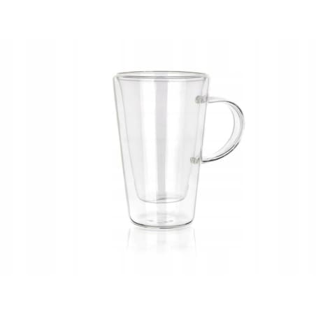 2x SZKLANKA KUBEK termiczna 250 ml podwójna ścianka na kawę herbatę napoje