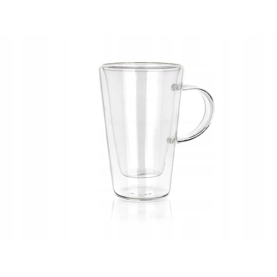 2x SZKLANKA KUBEK termiczna 250 ml podwójna ścianka na kawę herbatę napoje