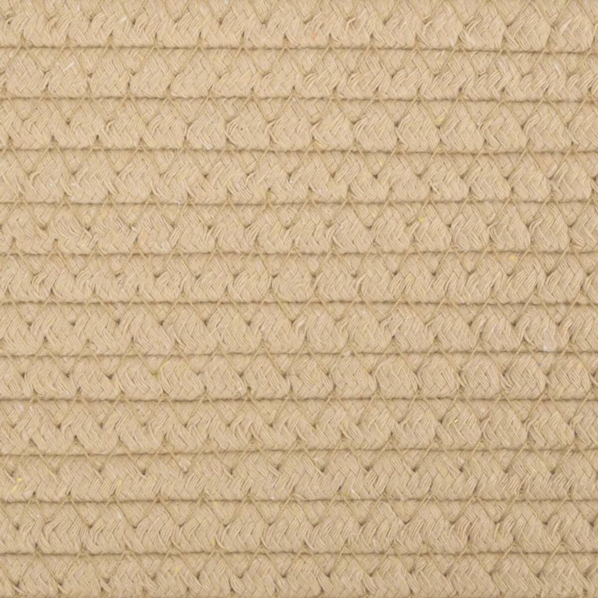 vidaXL Kosz na pranie, beżowo-biały, Ø55x36 cm, bawełna