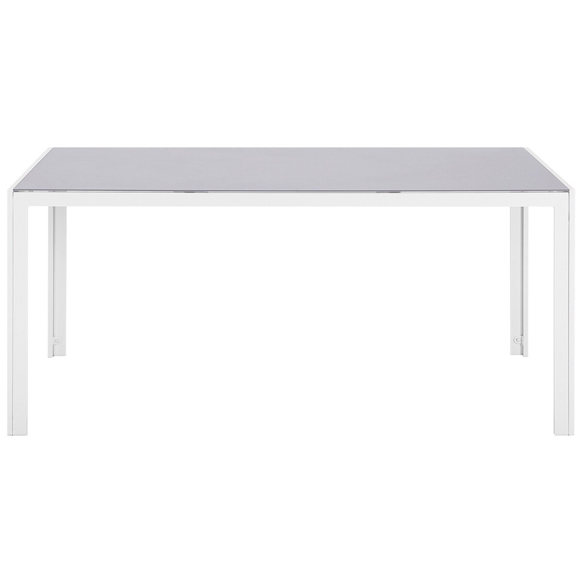 Stół ogrodowy szklany 160 x 90 cm szary CATANIA