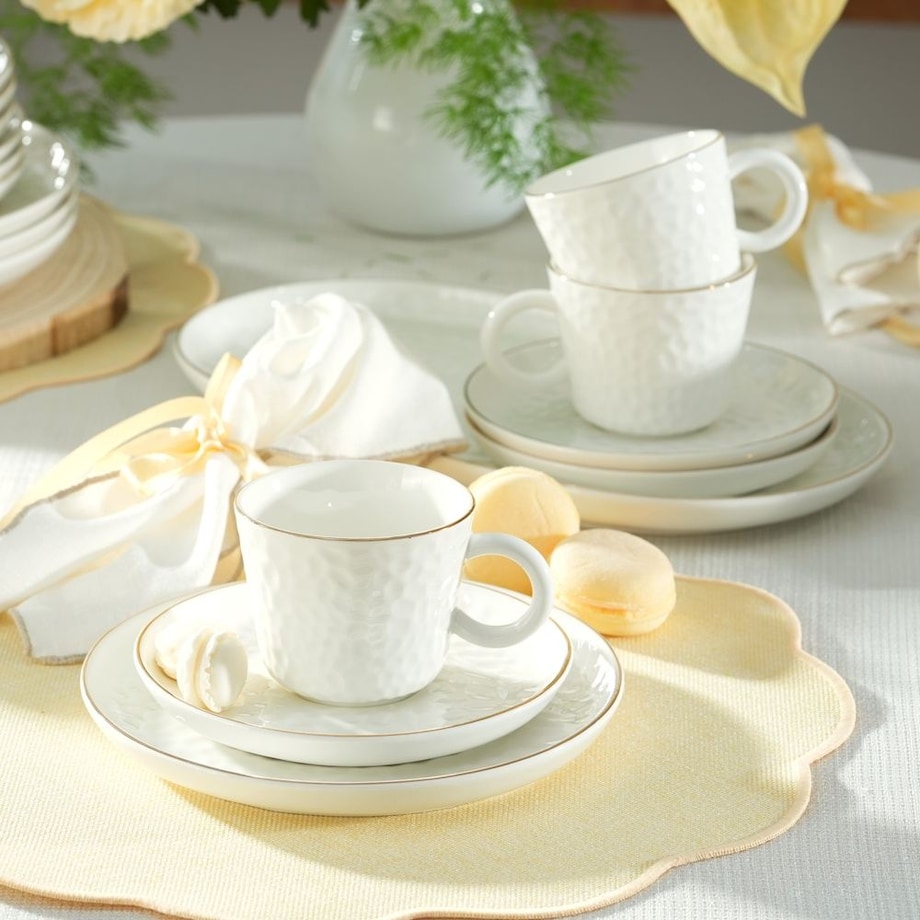 VILLA ITALIA Talerzyk deserowy porcelanowy 19 cm PAULA