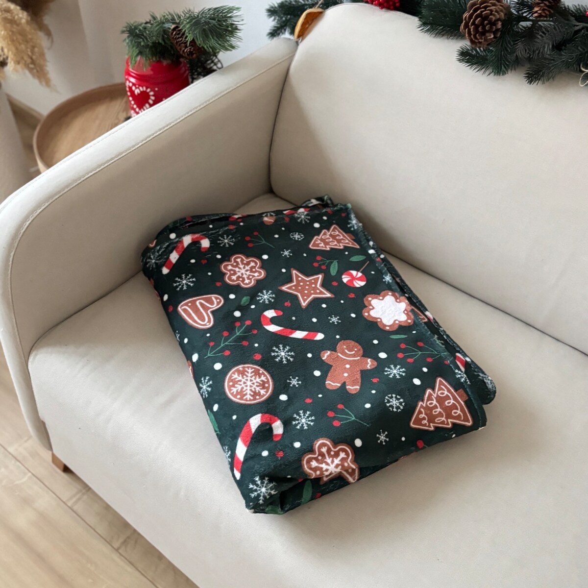 Koc świąteczny wzór Pierniczki