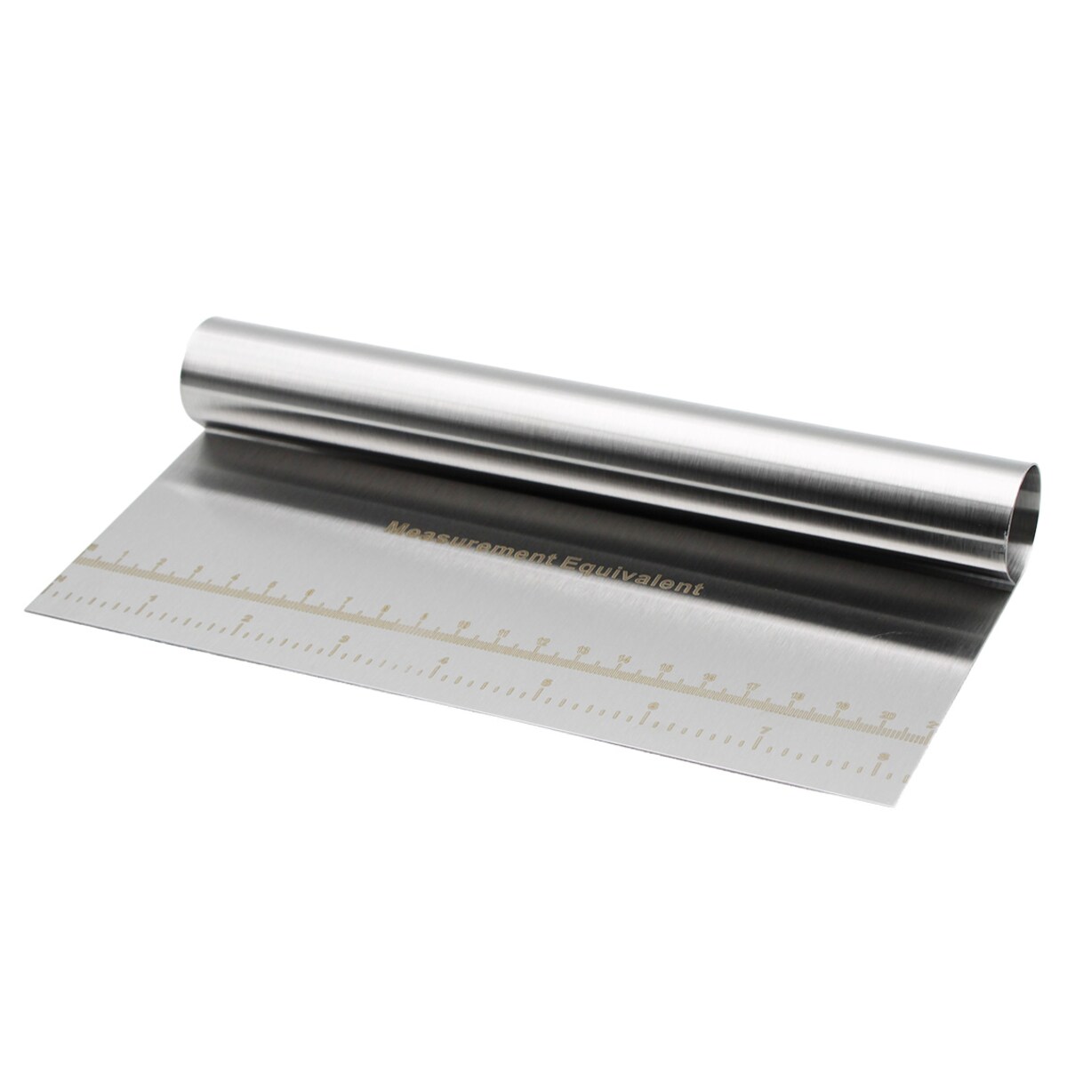 Szpatuła stalowa z miarką 21 x 10cm szpatułka cukiernicza metalowa BRUNBESTE