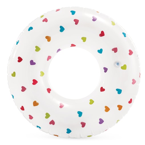 Koło dmuchane plażowe do pływania serca 81 cm Intex 59259-01