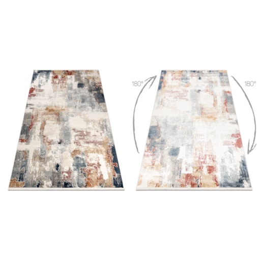 Dywan DISTIN 0144B biały / różowy / 200x290 cm