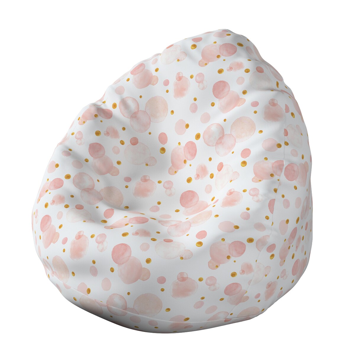 Worek do siedzenia Bowli, ecru-różowy, Ø60 x 105 cm, Magic Collection