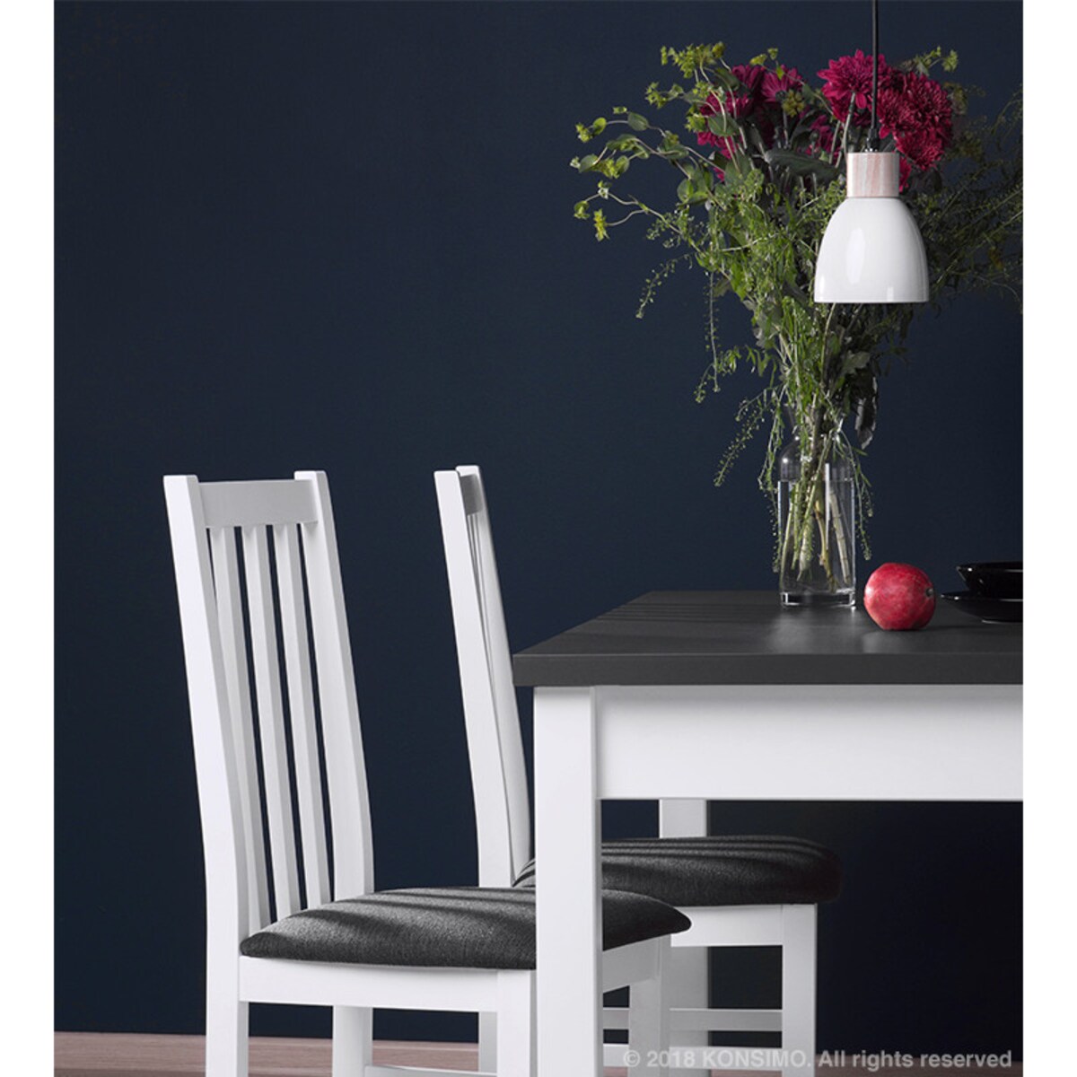 Konsimo KARI Zestaw lamp wiszących 3 szt., biały