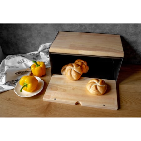 Chlebak stalowo-drewniany 2-stronnie otwierany KRISBERG