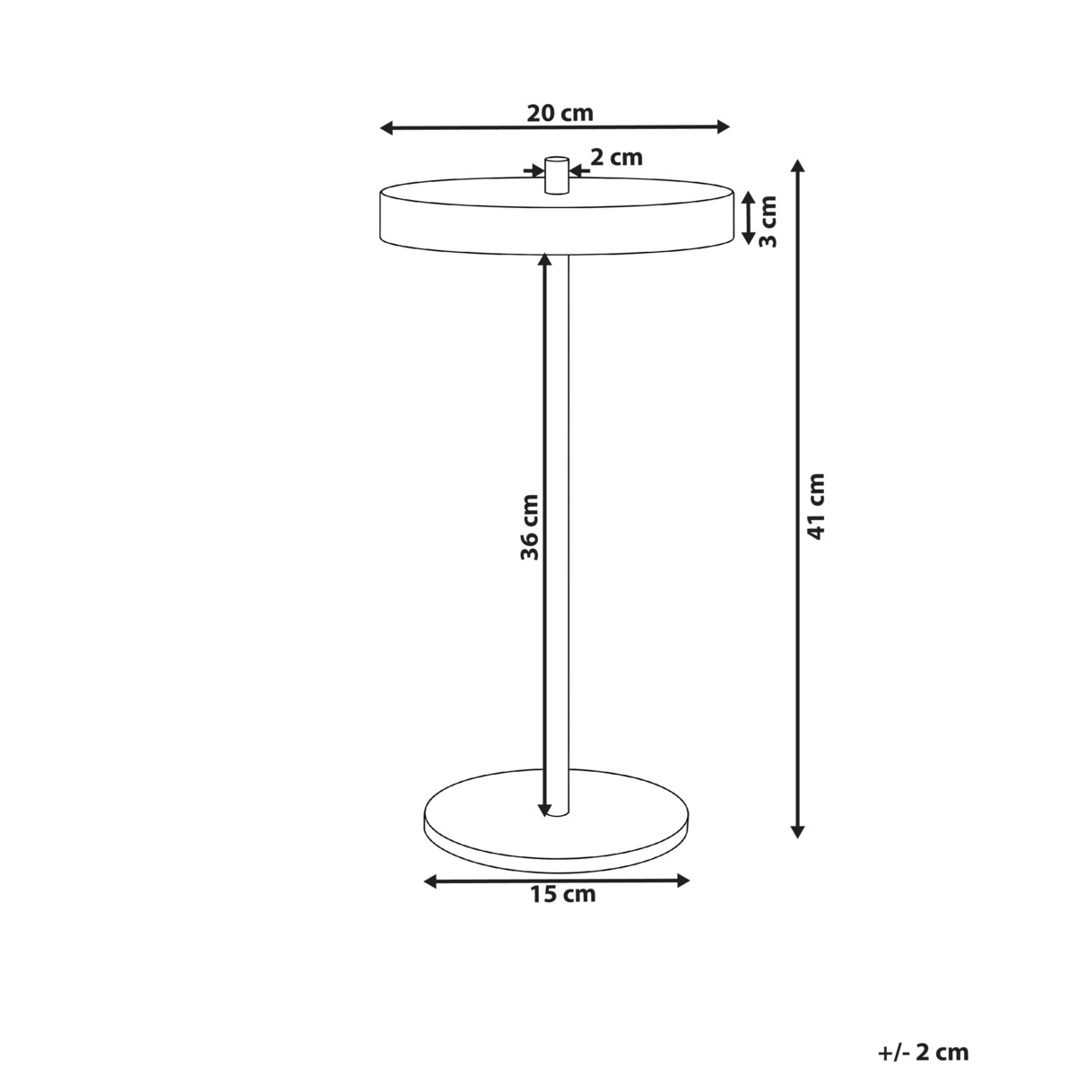 Lampa stołowa LED EVENLODE Ze ściemniaczem Metal Czarny