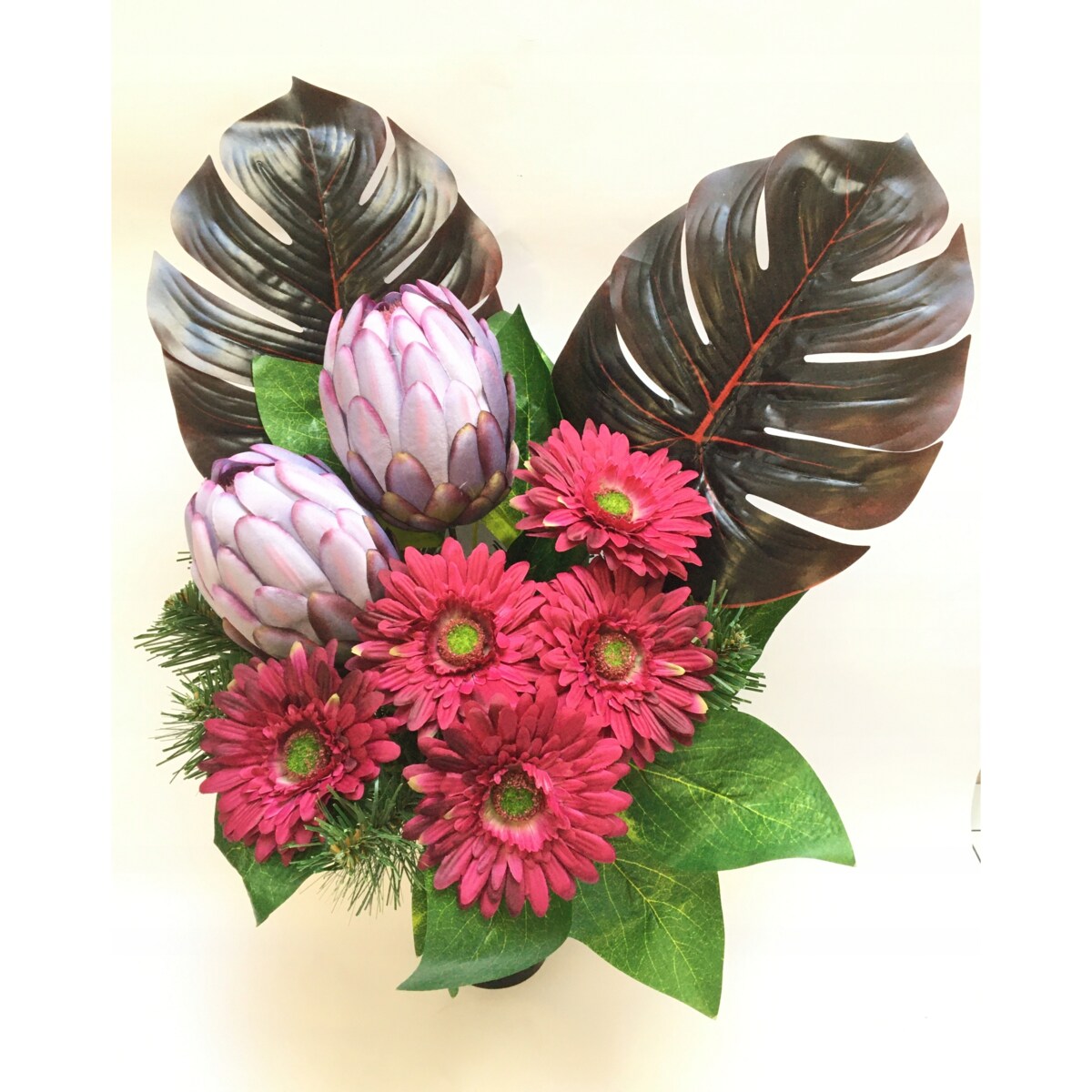 GOTOWY STROIK DONICZKA CIĘŻKA wkład do flakonu wazonu wiązanka na cmentarz