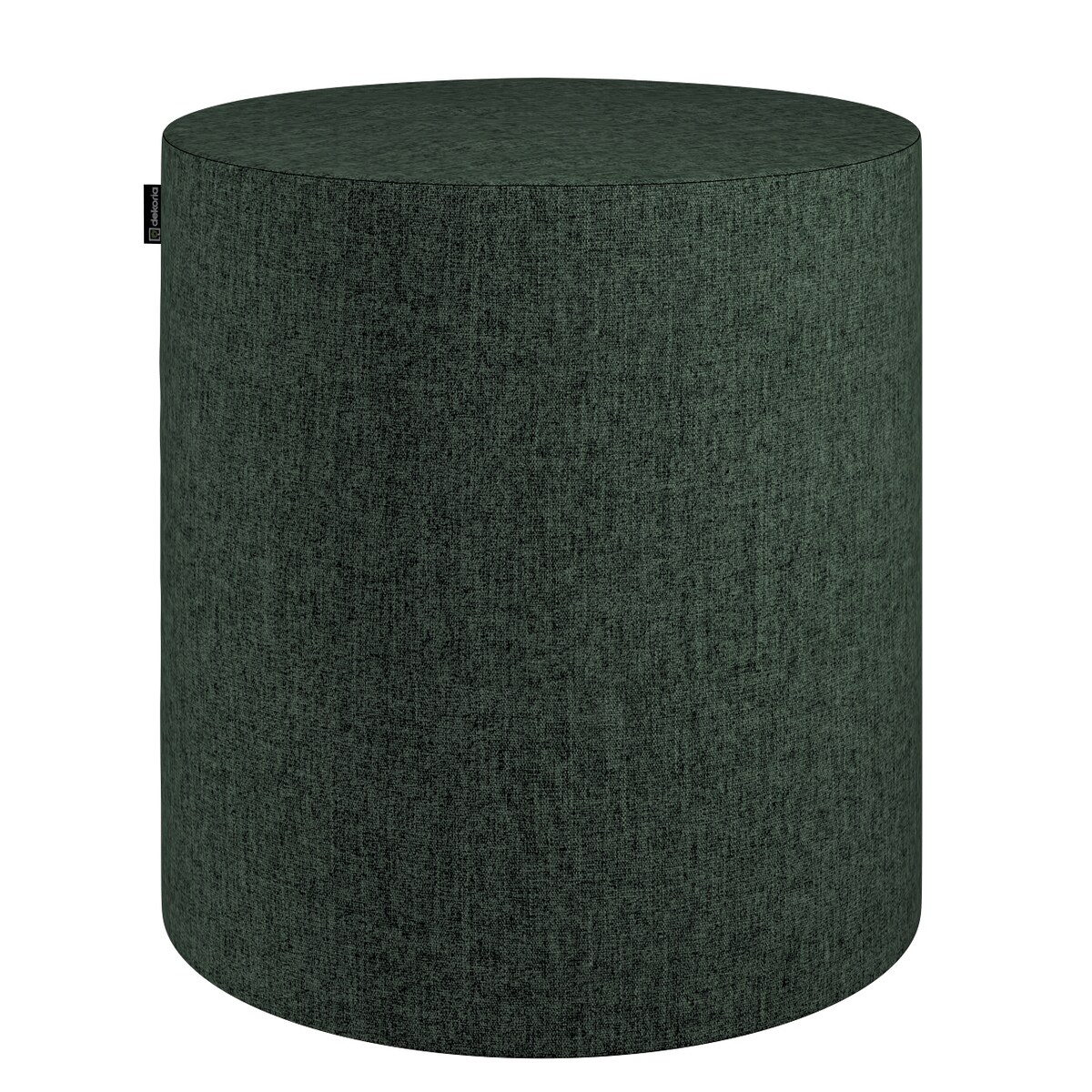 Puf Barrel, leśna zieleń szenil, ø40, wys. 40 cm, City