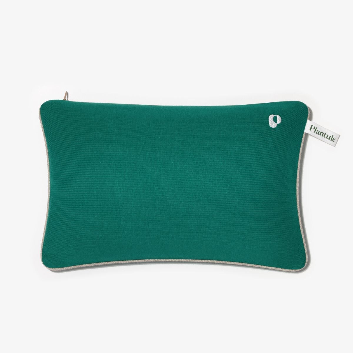 Poduszka podróżna z łuską gryki (butelkowa zieleń)