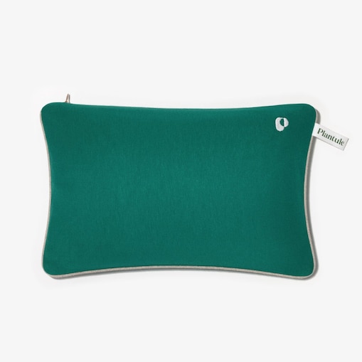 Poduszka podróżna z łuską gryki (butelkowa zieleń)
