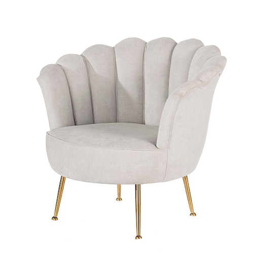 Fotel Sally Light Grey, 94 x 77 x 83 cm