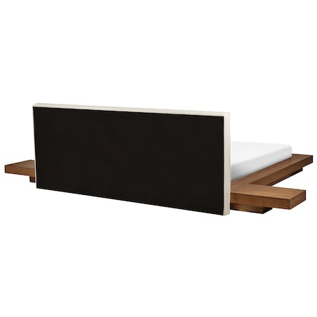 Łóżko LED Boucle ZEN 180 x 200 cm LED Jesion naturalny