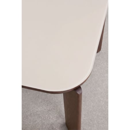 Stół do jadalni 200x100 cm ze szkła hartowanego i MDF Nilea