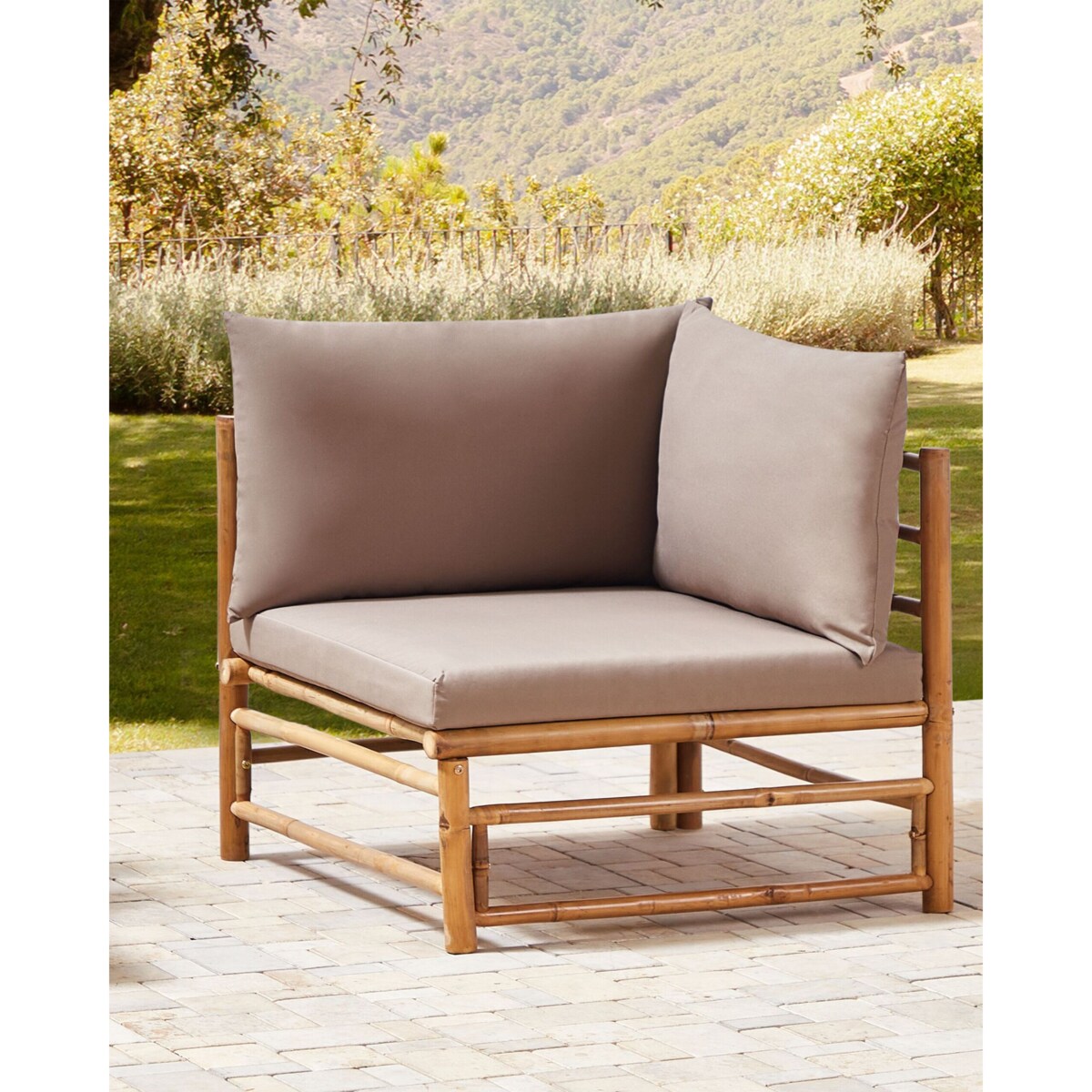 Krzesło ogrodowe Drewno Beżowoszary CERRETO