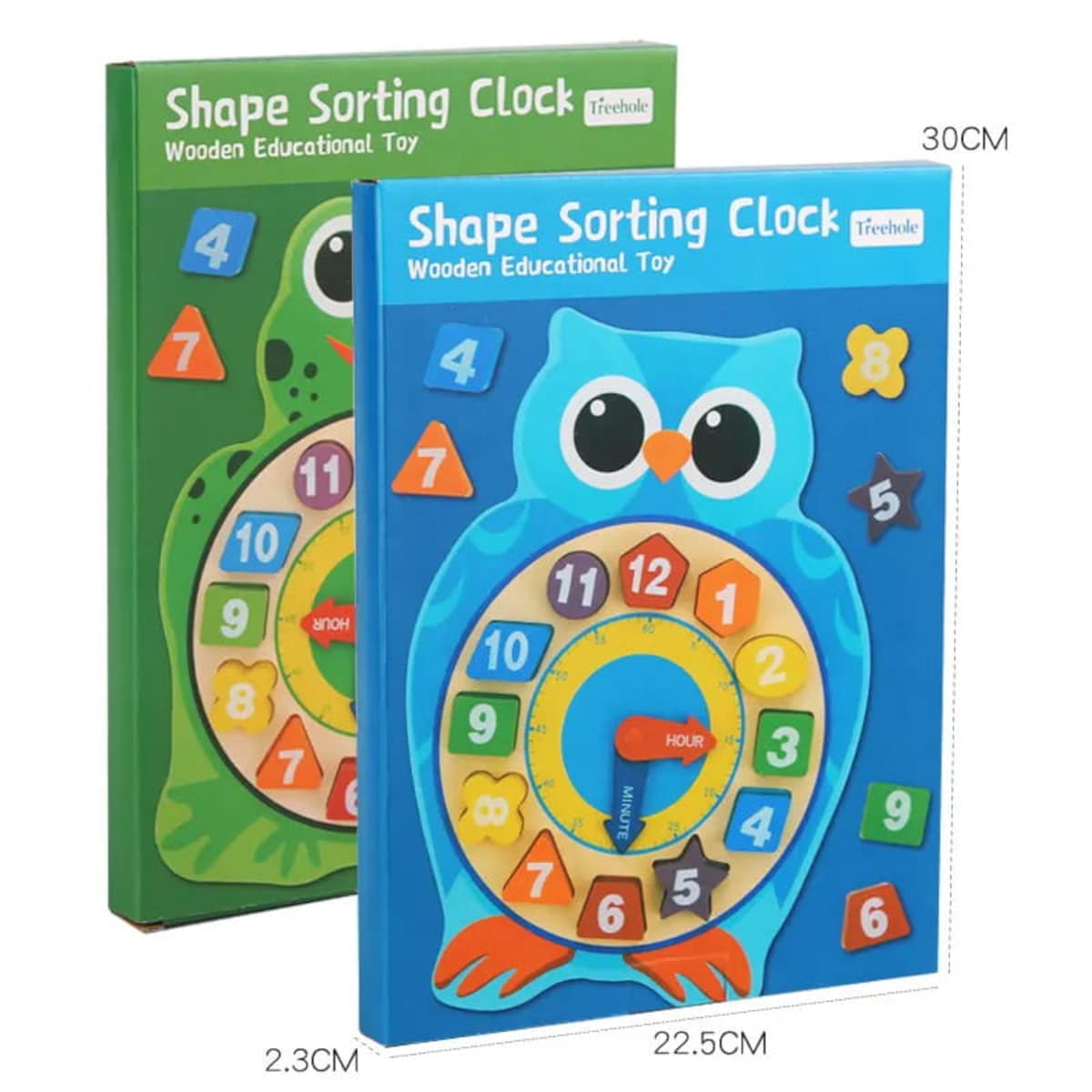 Zegar Montessori - Sowa