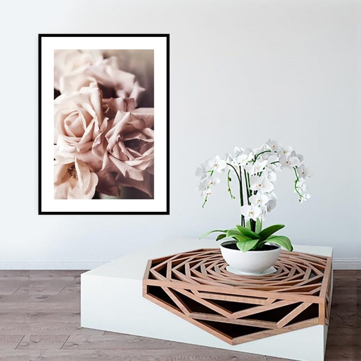 Poster Story, Plakat, Obraz - Piękne Pudrowe Róże, wymiary 30 x 42 cm