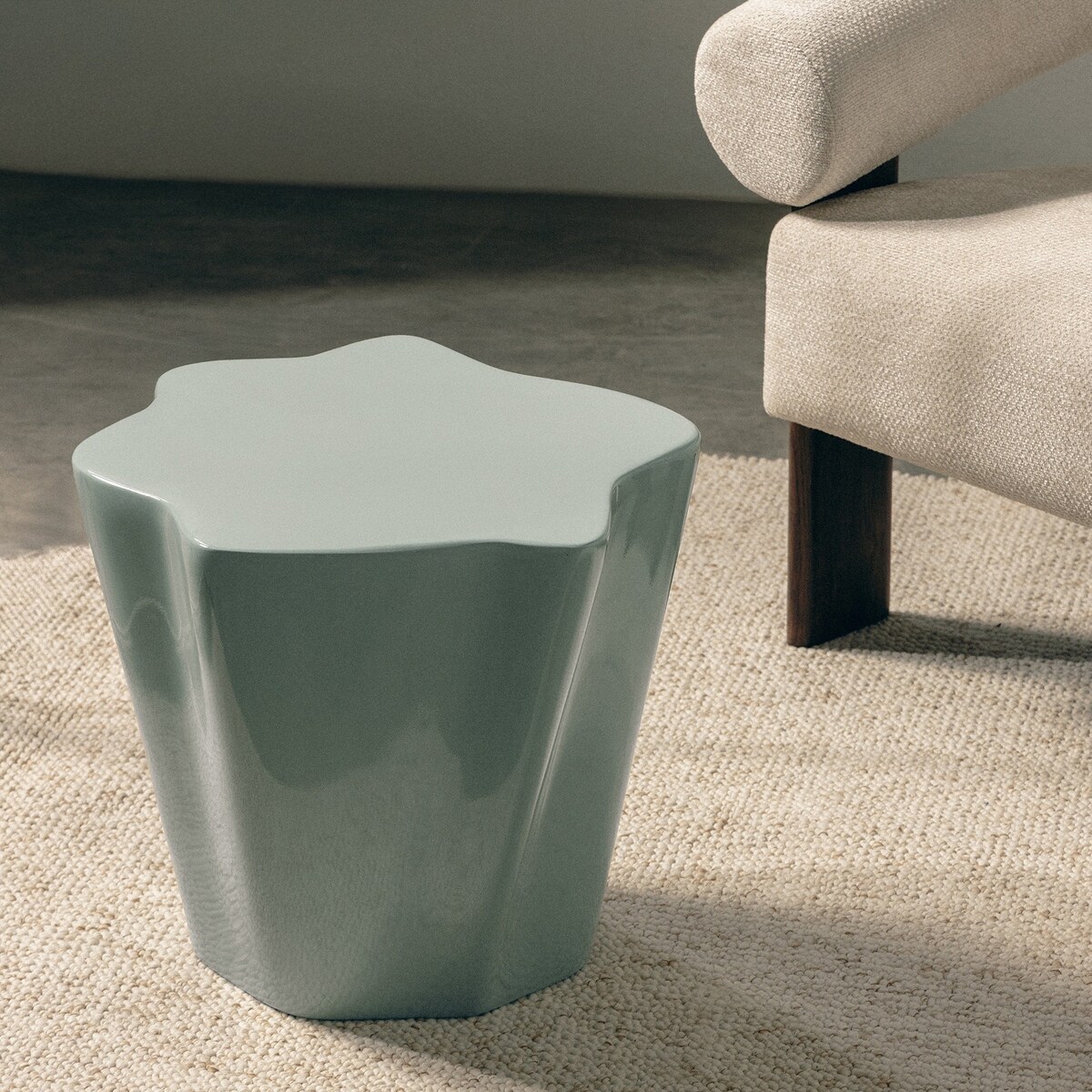 Stolik kawowy 45x49x49 cm GURI szałwiowy