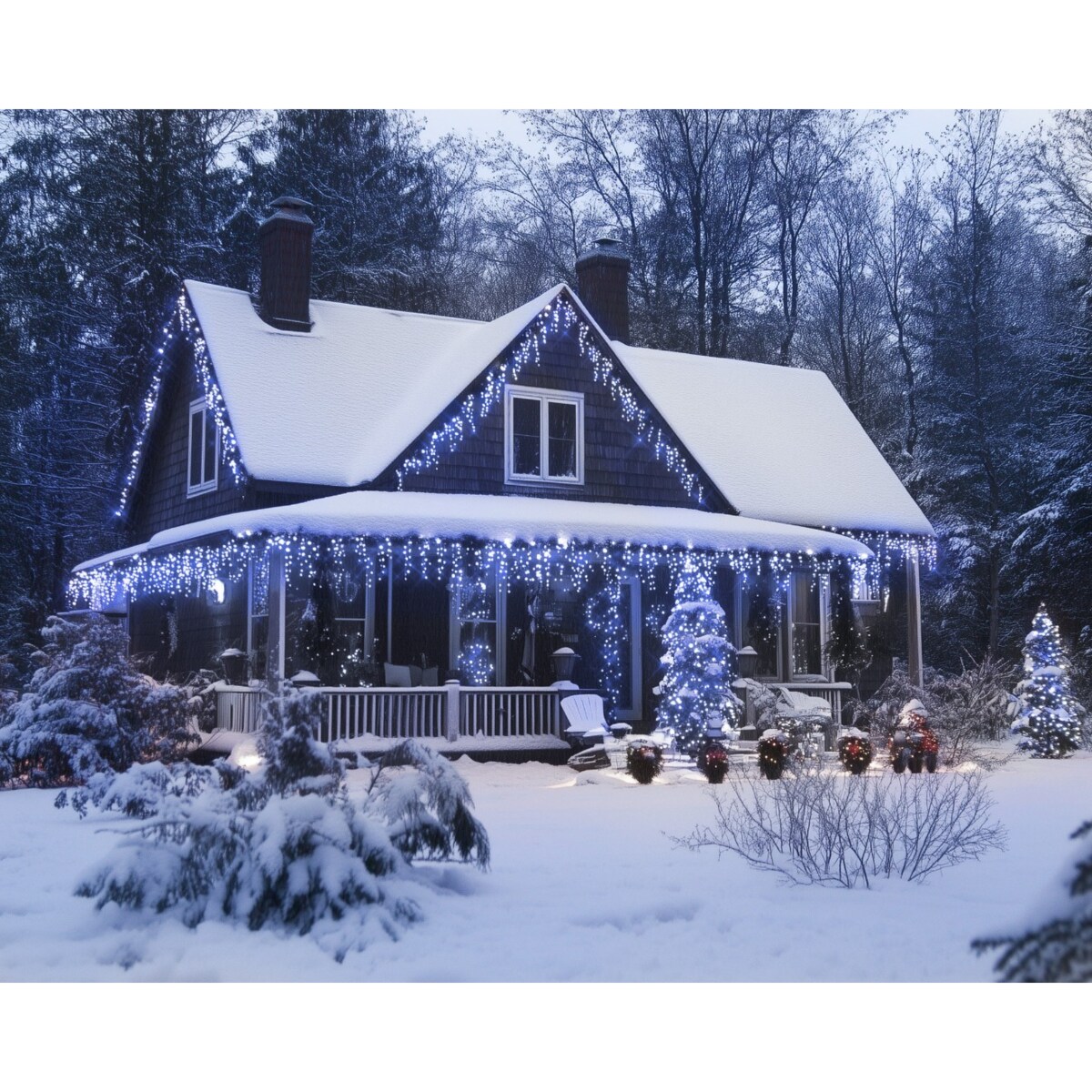 Kurtyna Led Całoroczna Sterowana Aplikacją Dekoracja Świetlna 400 Girlanda