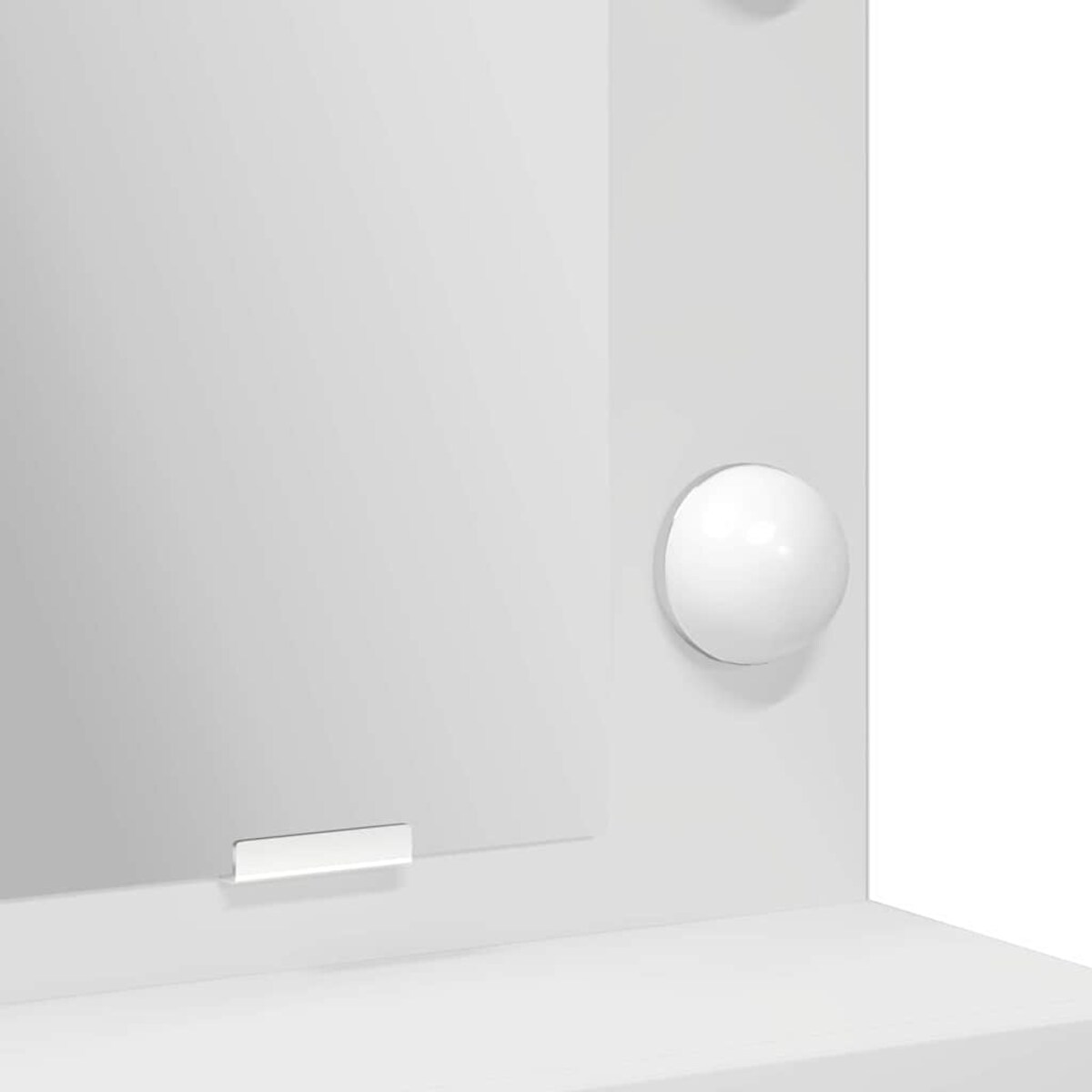 vidaXL Toaletka z półką Biały 50 x 41 x 135 cm Materiał drewnopochodny