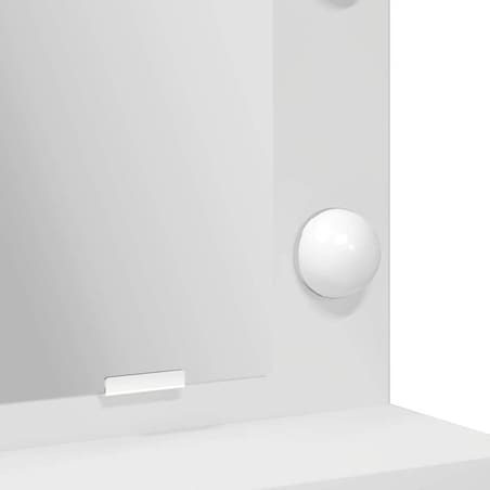 vidaXL Toaletka z półką Biały 50 x 41 x 135 cm Materiał drewnopochodny