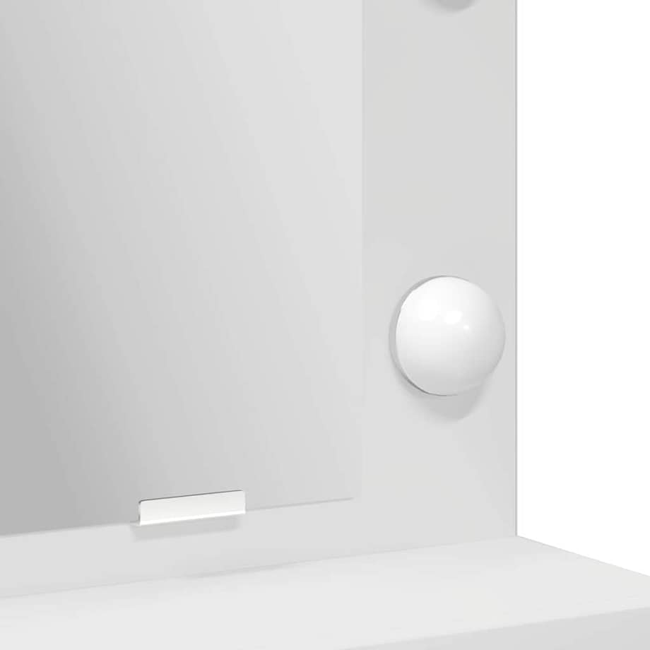 vidaXL Toaletka z półką Biały 50 x 41 x 135 cm Materiał drewnopochodny