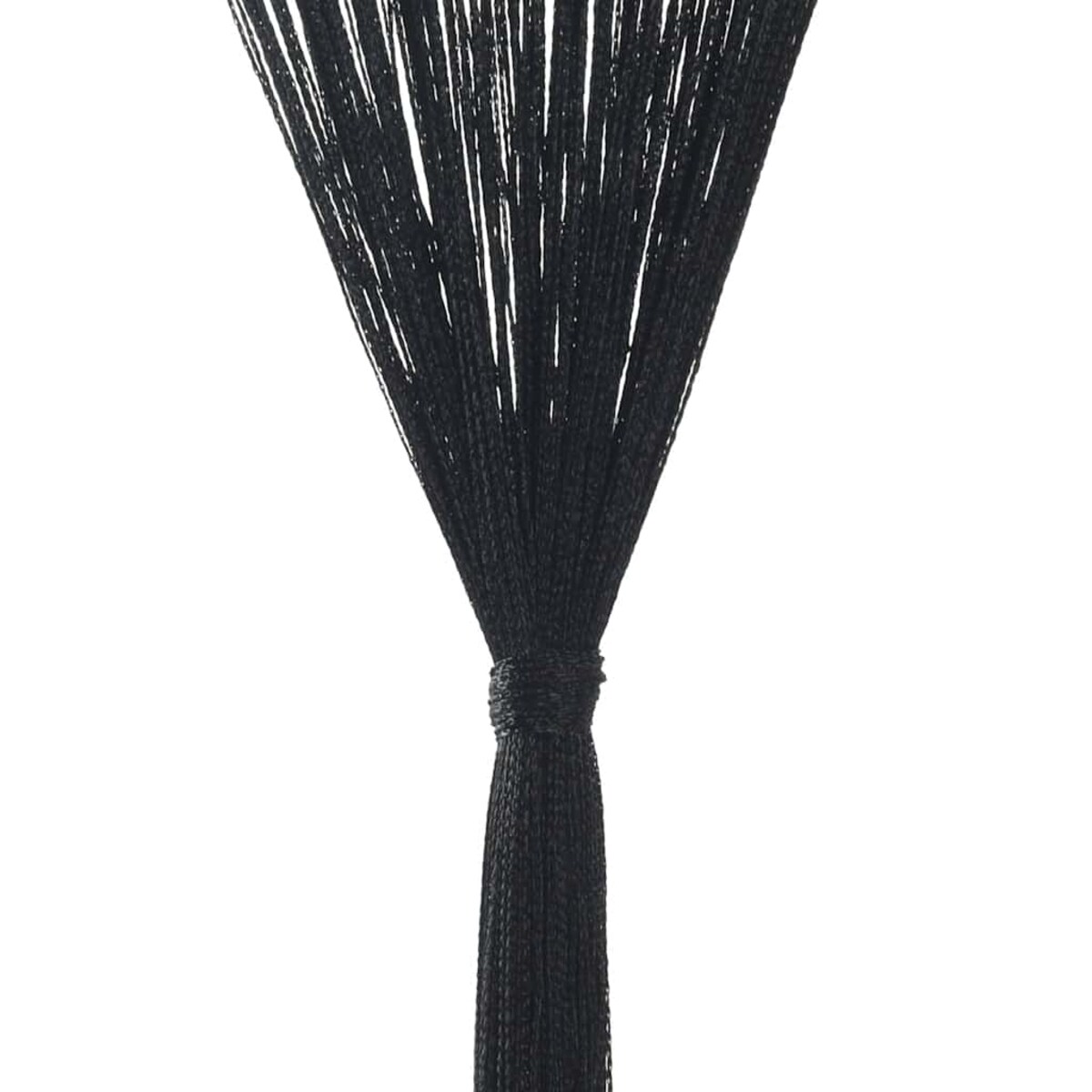 vidaXL Zasłony sznurkowe, 2 sztuki, 140 x 250 cm, czarne