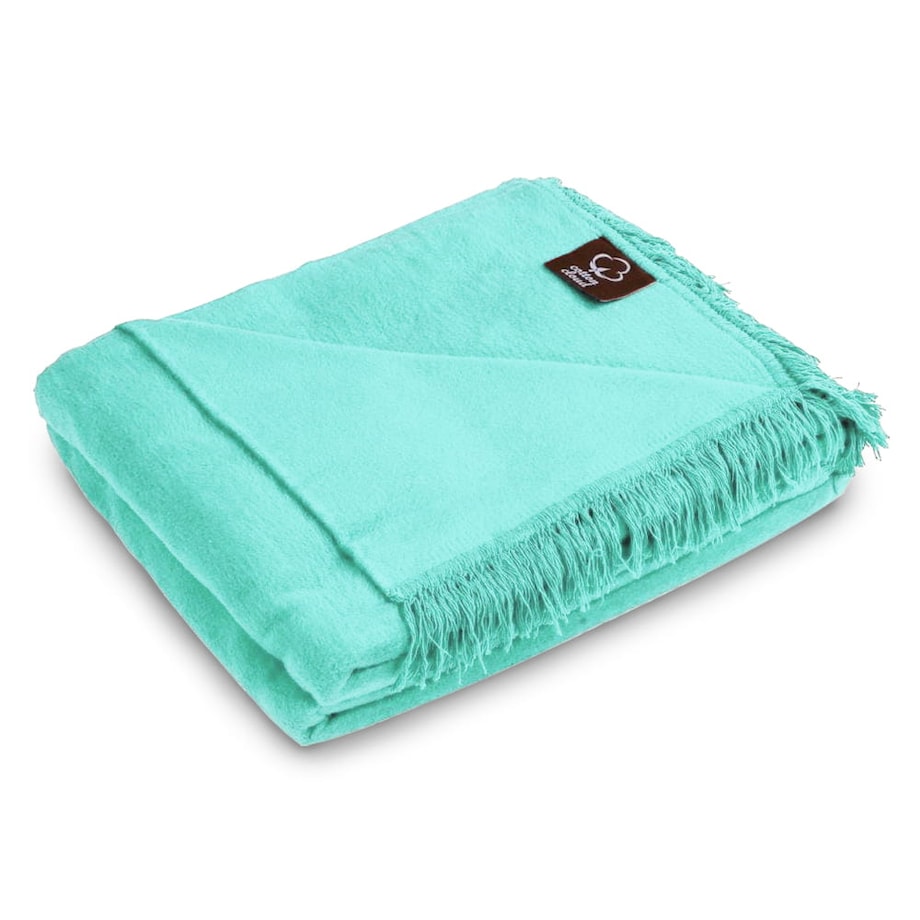 Koc bawełniany 150x200 kolor mięta