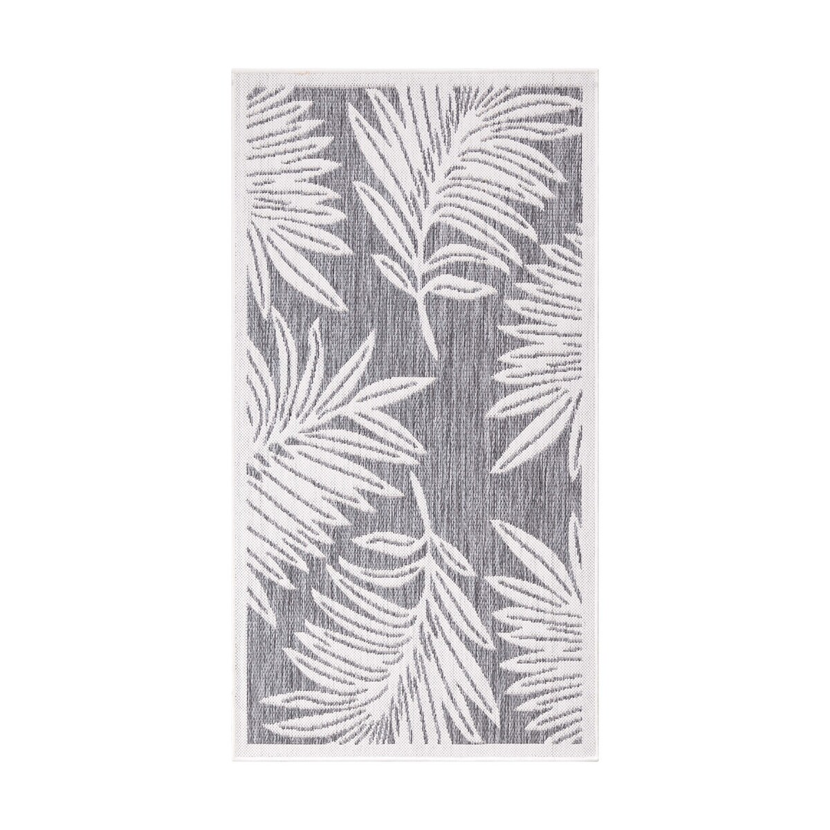 Dywan na zewnątrz i do wnętrz roślinny Sunny 4680 Szary Krem 200x290