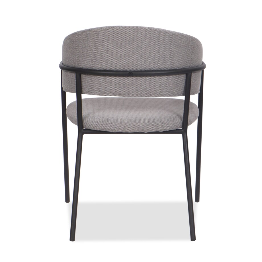 Krzesło tapicerowane glamour szenilowe OVO szare