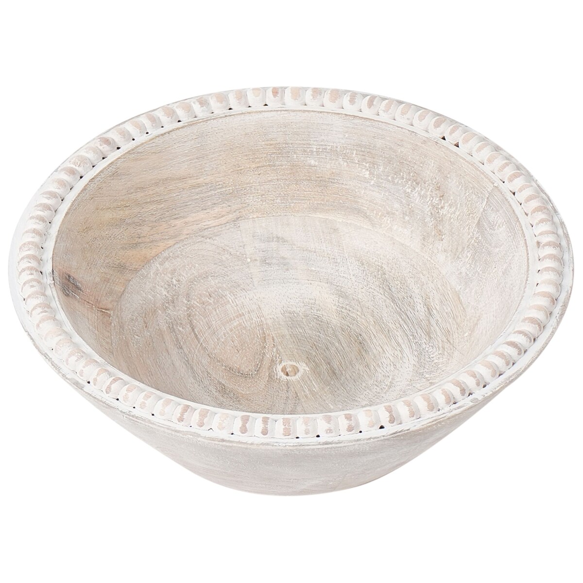 Zestaw 3 mis dekoracyjnych TANTA Drewno mango Jasnobrązowy