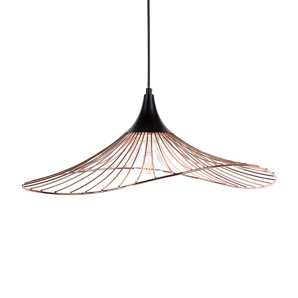 Lampa wisząca MAZARO Metal Miedziany