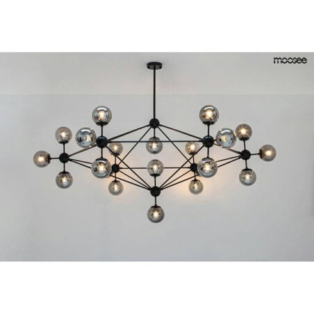 Wisząca lampa Astrifero MSE010100218 molekuły czarna