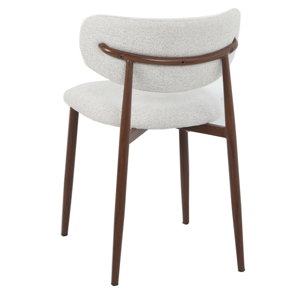 Krzesło tapicerowane INES beżowy melanż do salonu jadalni