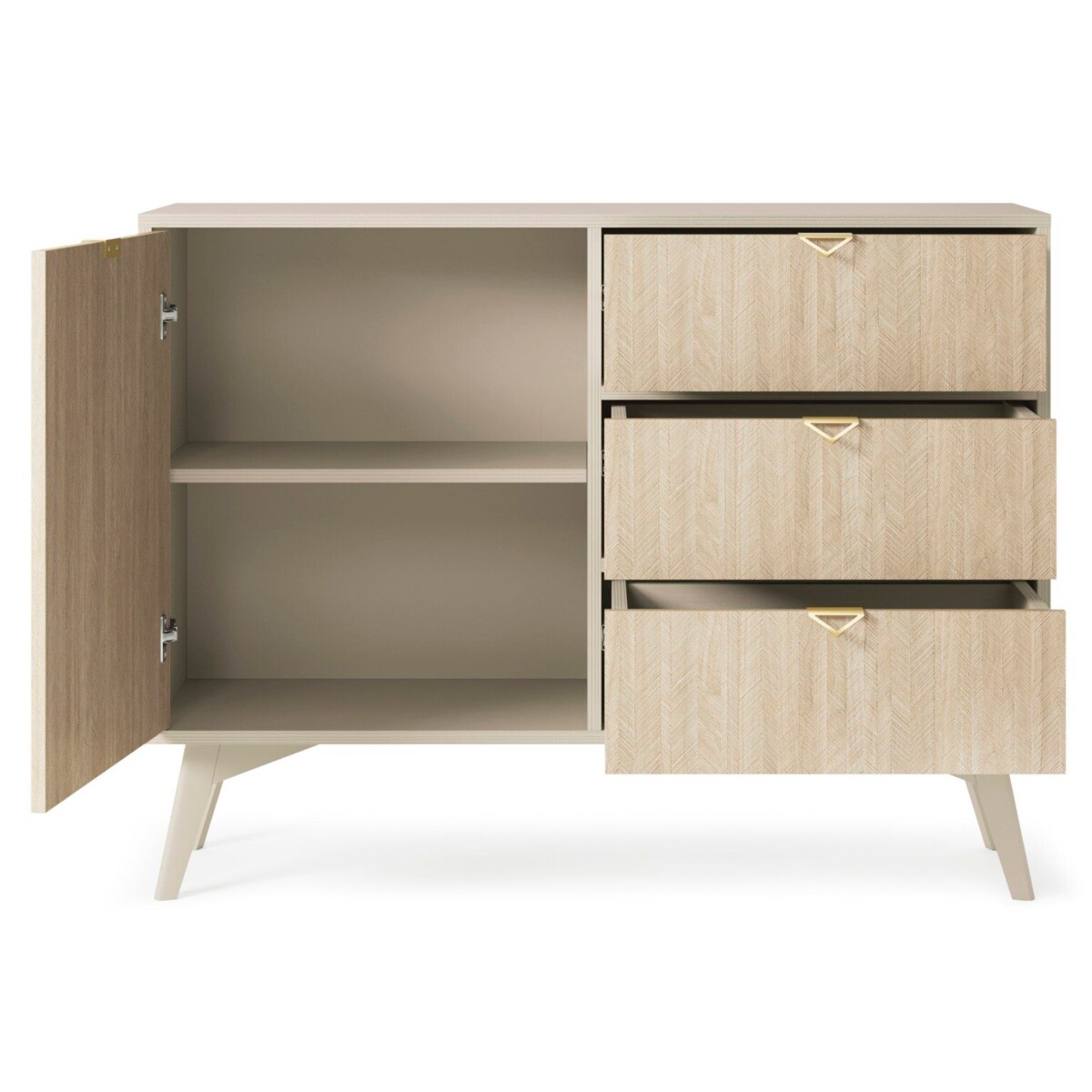 Komoda Sage Wood 3 szuflady, 1 szafka