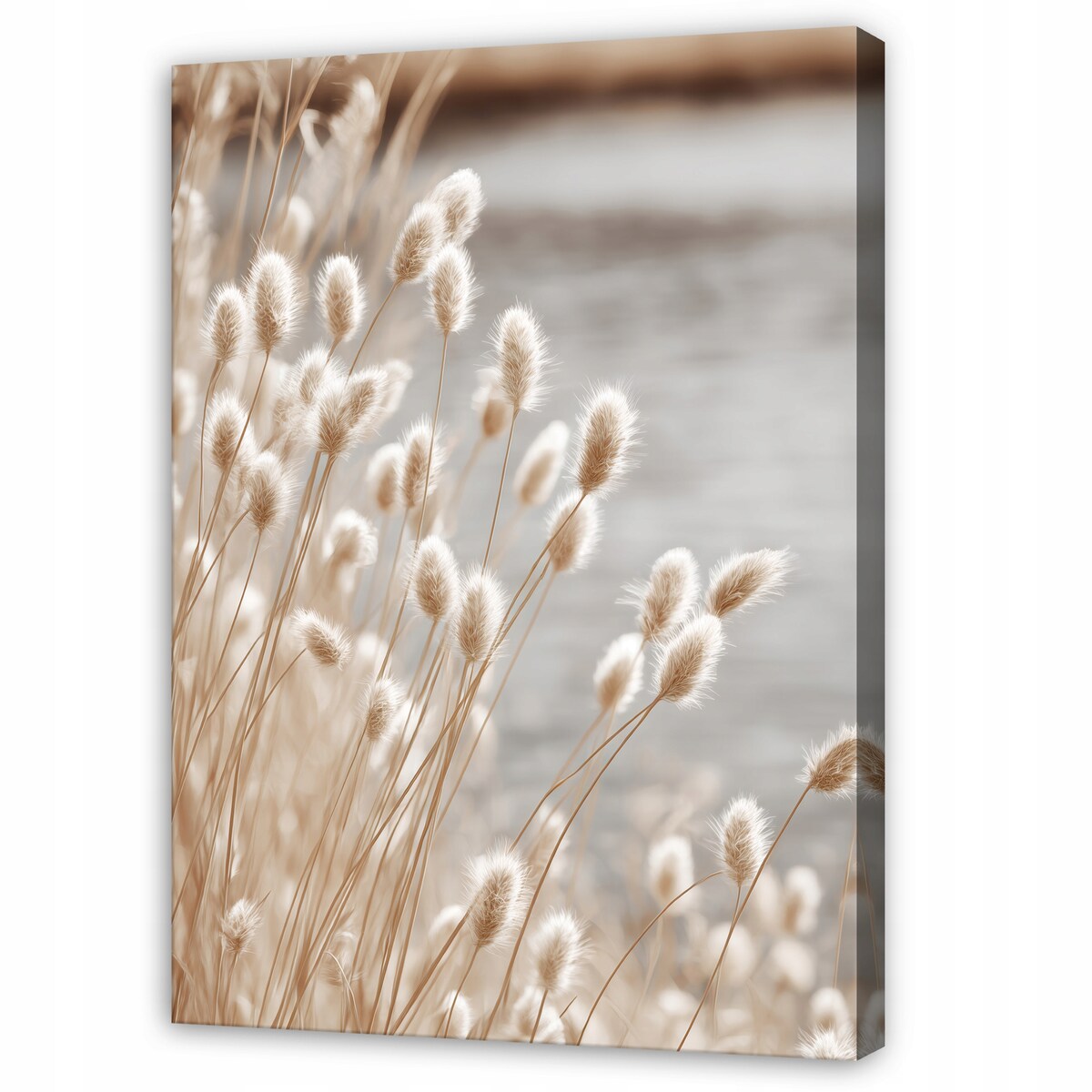 Obraz Do Sypialni Salonu Na Płótnie Kwiaty Natura Beżowy 40x60