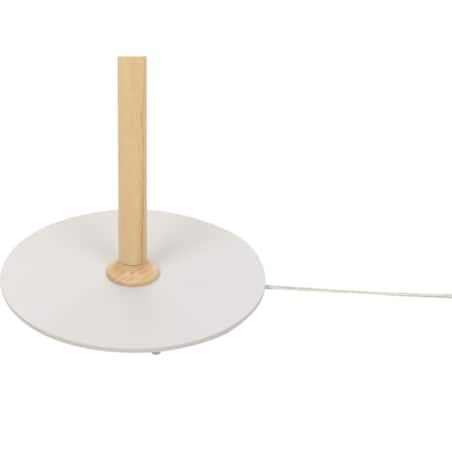 Lampa podłogowa drewniana biała MOPPY