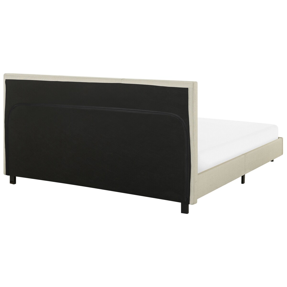 Łóżko tapicerowane 160 x 200 cm beżowe ALBI