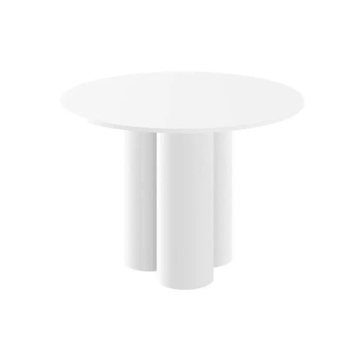 Stół okrągły RAVEO 100x100 biały połysk