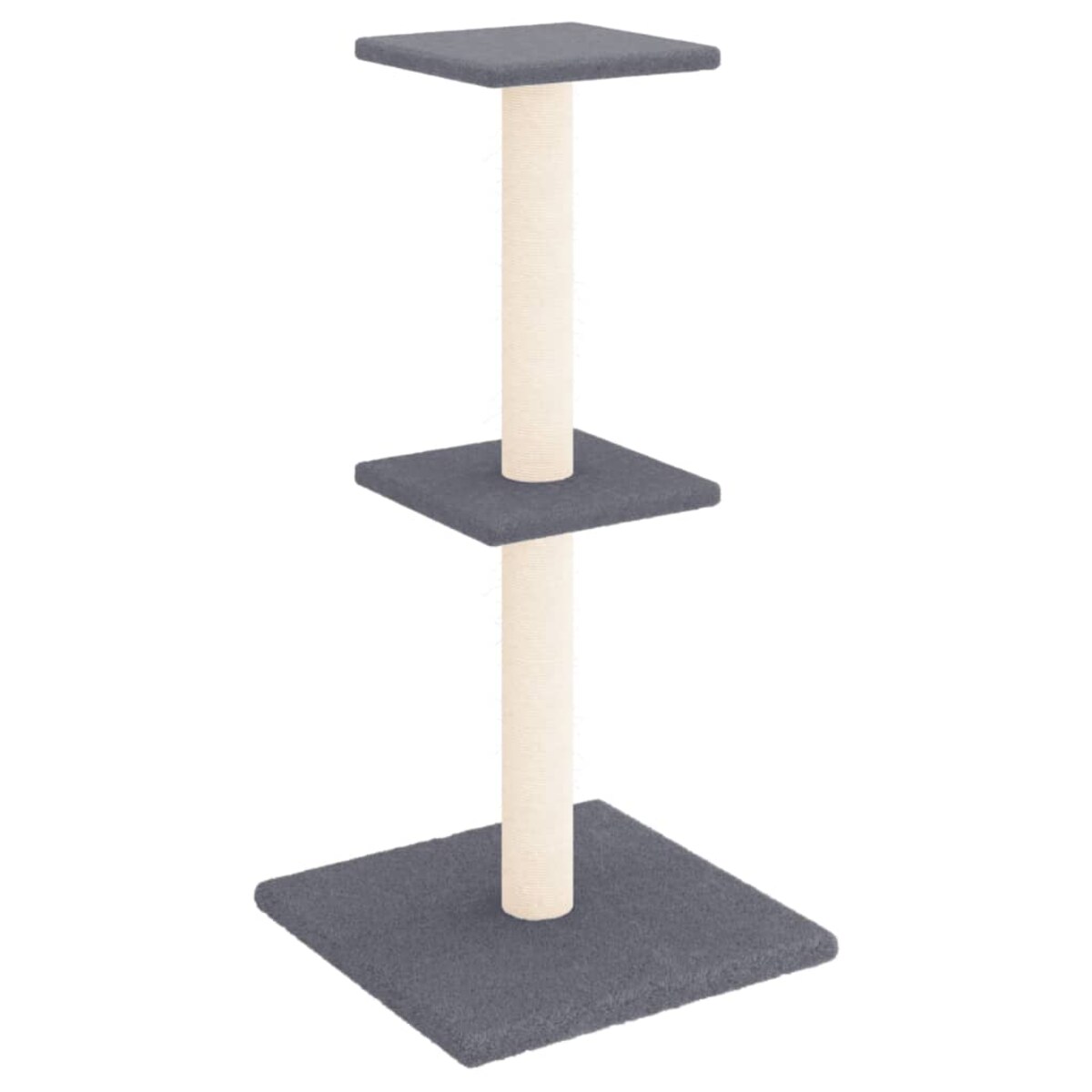 vidaXL Drapak dla kota z sizalowymi słupkami, ciemnoszary, 73 cm