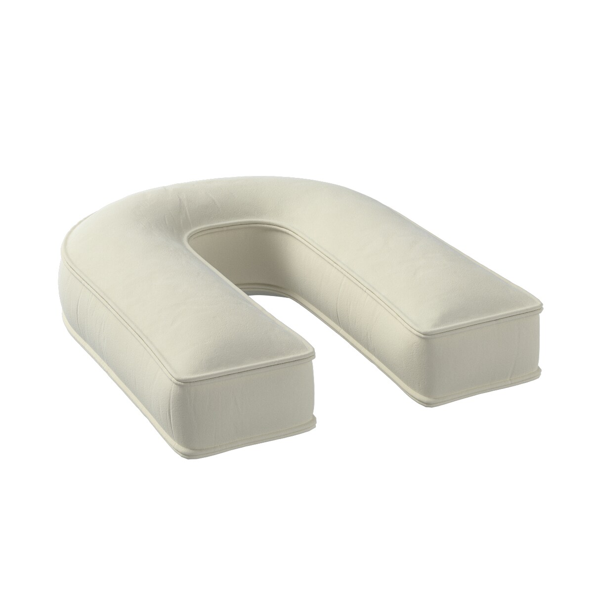 Poduszka literka U, śmietankowa biel, 35x40cm, Posh Velvet