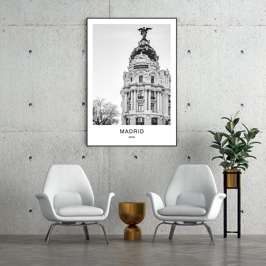 plakat madrid - madryt 30x40 cm