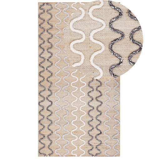 Dywan jutowy 80 x 150 cm beżowy SOGUT