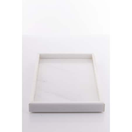 Taca dekoracyjna 30x20x3 cm MARMARILO biała