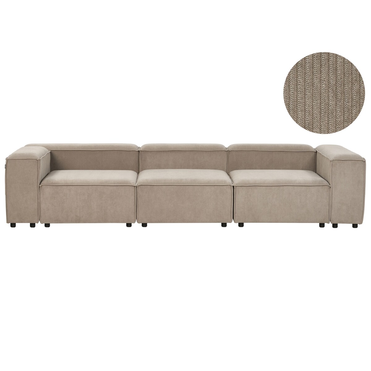 ARDAL dla 3 osób Sofa modułowa Jasnobrązowy Sztruks