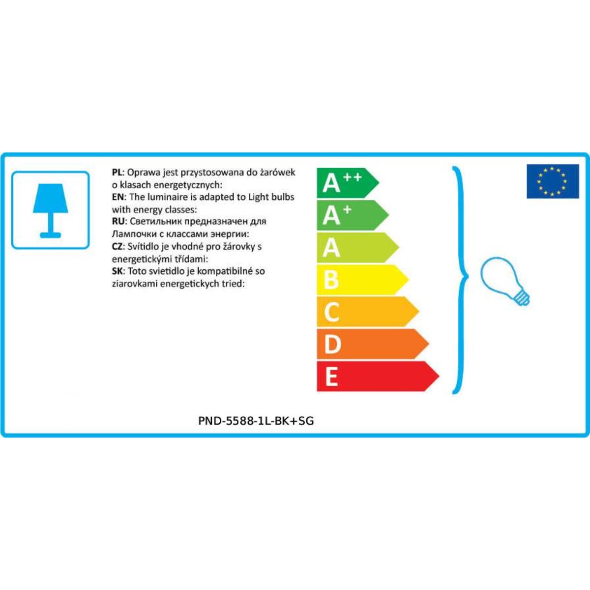LAMPA wisząca ANTIOLA PND-5588-1L-BK+SG Italux plisowana OPRAWA szklany zwis czarny przydymiony
